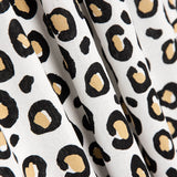 Linen Viscose Leopard White - Ribes y Casals