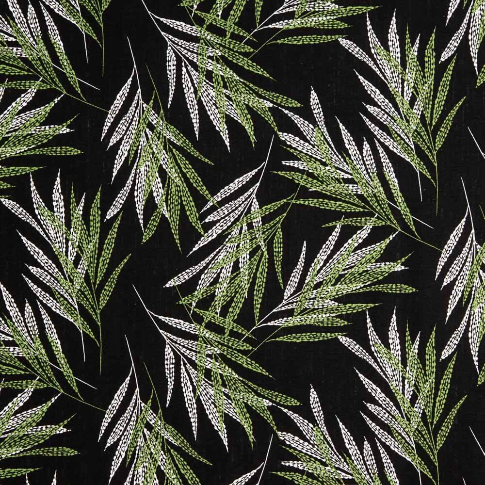 Black Palmera Viscose Linen - Ribes y Casals
