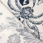 Cotton Linen Printed Cashmere Navy Blue - Ribes y Casals
