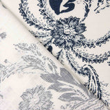 Cotton Linen Printed Cashmere Navy Blue - Ribes y Casals