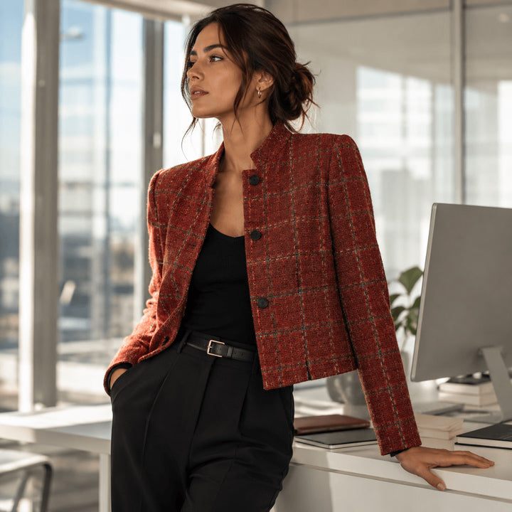 Siena Terracotta Wool Tweed - Ribes y Casals