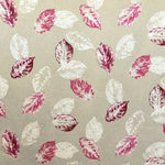 Printed Canvas Leaves Fuchsia - Ribes y Casals