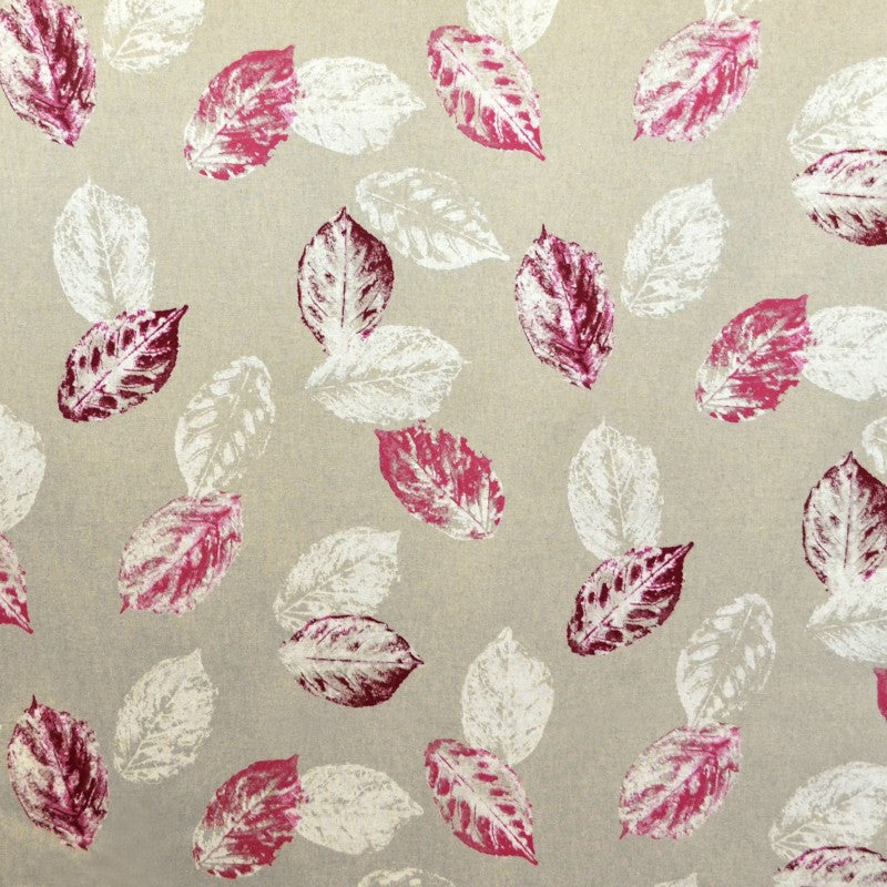 Printed Canvas Leaves Fuchsia - Ribes y Casals