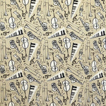 Printed Canvas Music Rustic Background - Ribes y Casals