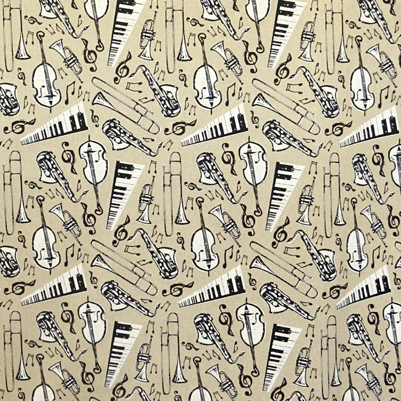 Printed Canvas Music Rustic Background - Ribes y Casals