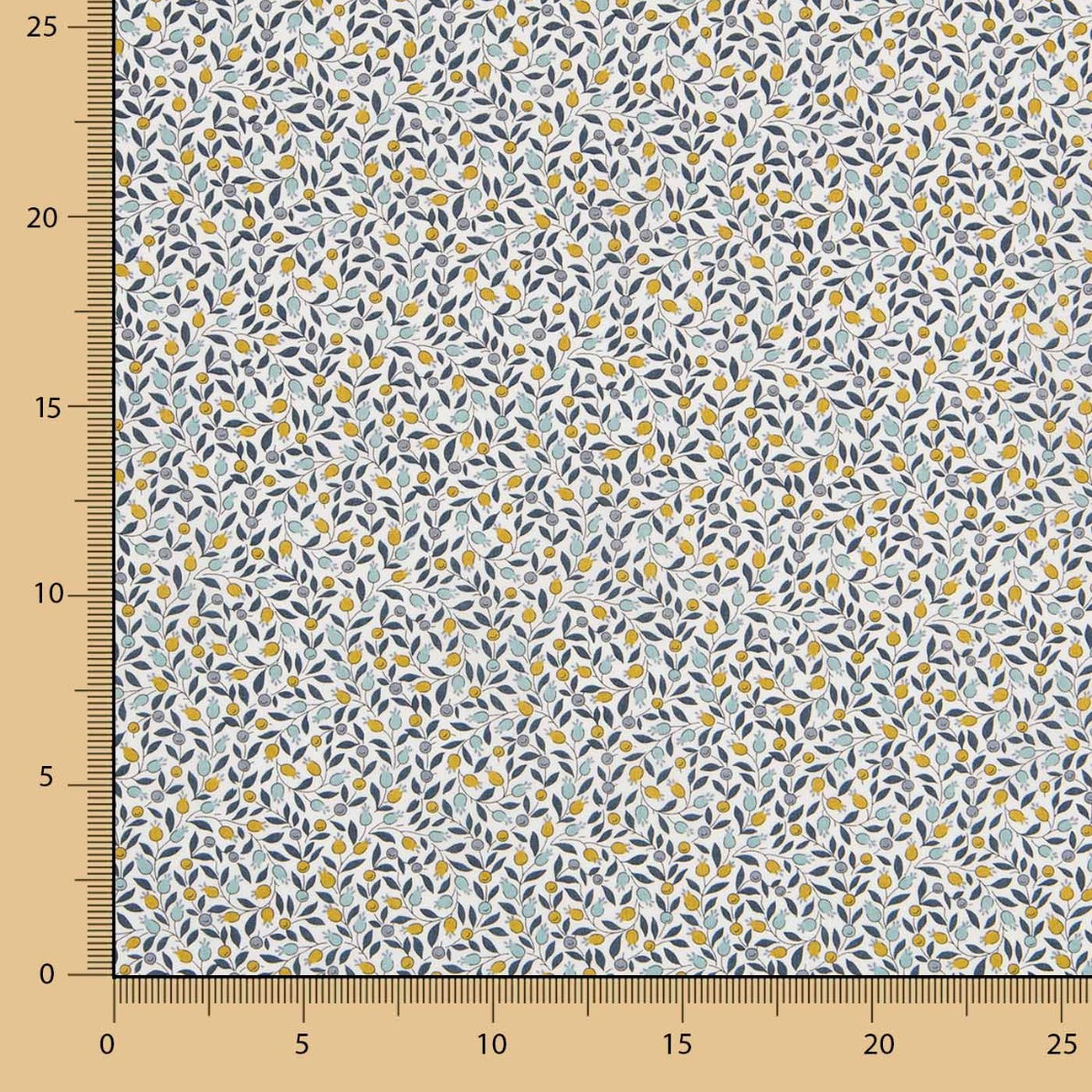 Algodón Floriana Tana Lawn Liberty Verde - Ribes y Casals