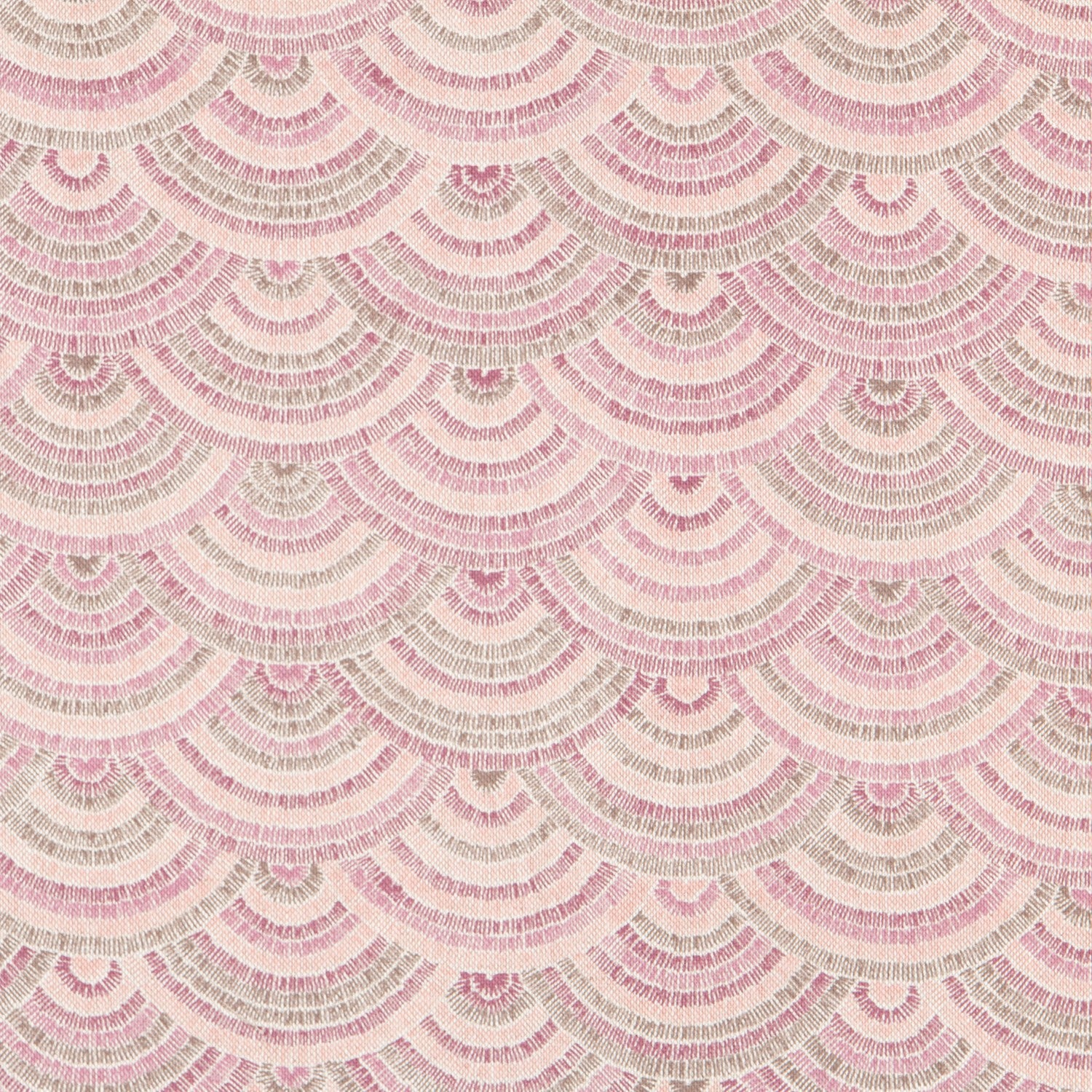 Cloth Fabric Jacquard Fans Pink - Ribes y Casals