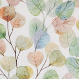 Cotton Canvas Green Leaves Digital Print - Ribes y Casals