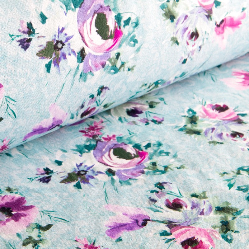 Fabric Bouquet Aqua - Ribes y Casals