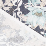 Cloth Fabric Japanese Flower Navy - Ribes y Casals