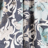 Cloth Fabric Japanese Flower Navy - Ribes y Casals
