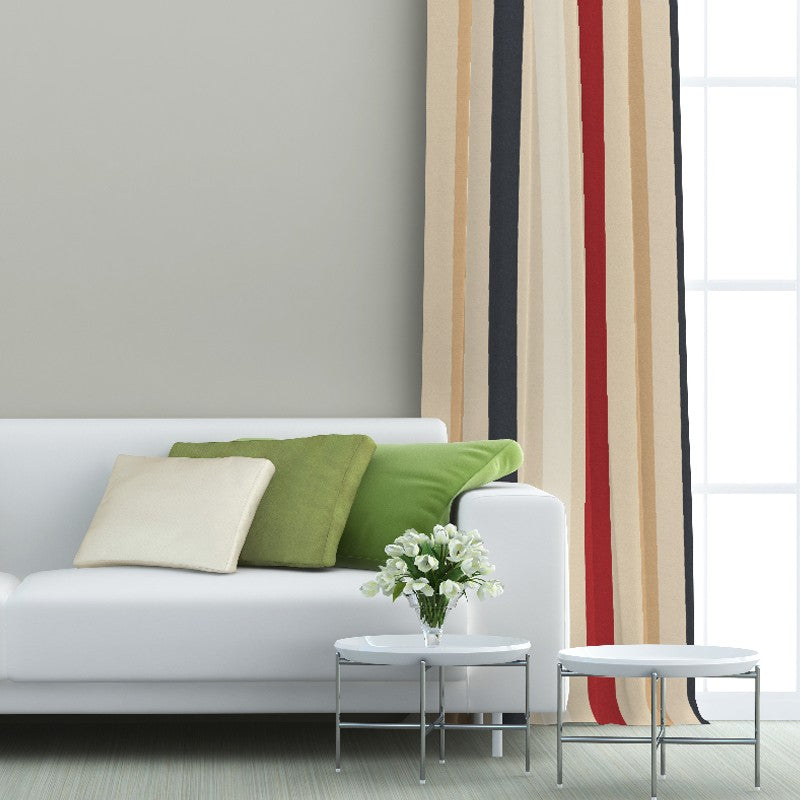 Printed Cloth Stripes Red Blue - Ribes y Casals