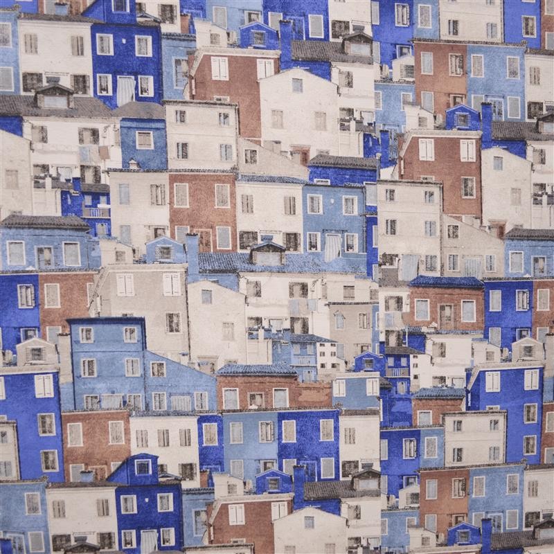 Canvas Buildings Blue Brown - Ribes y Casals