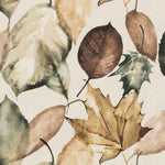 Printed Cotton Cloth Leaves Beige - Ribes y Casals