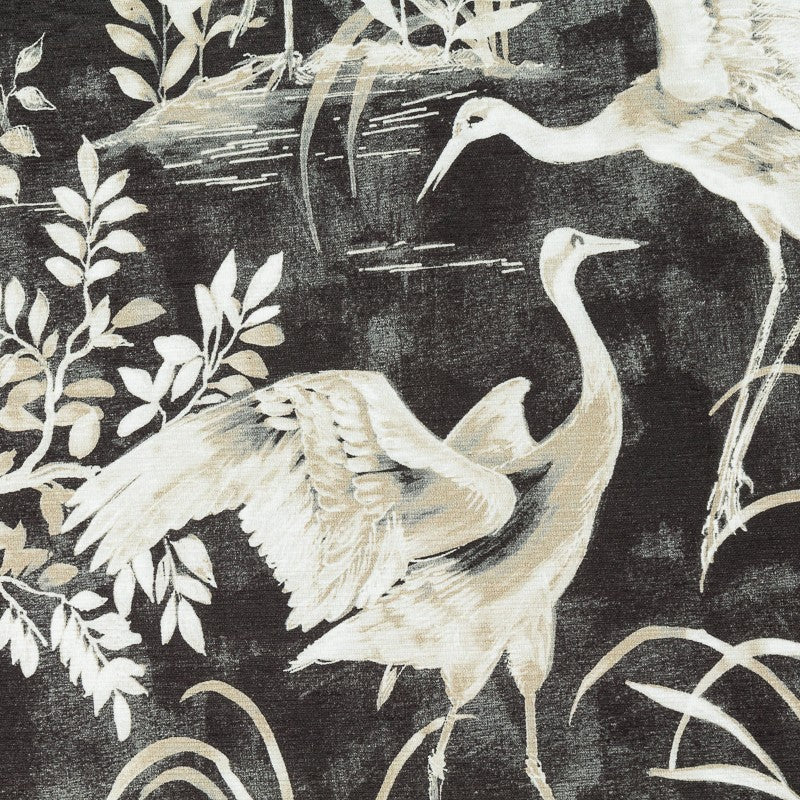 Printed Cloth Swans Dark Green - Ribes y Casals