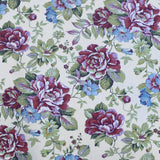 Printed Fabric  Cotton Cloth Fuchsia Yellow - Ribes y Casals