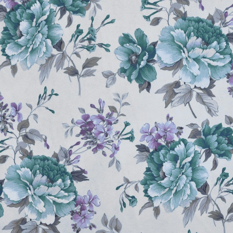Printed Fabric Cotton Cloth Aqua - Ribes y Casals