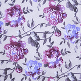 Loneta Estampada Flor Difuminada Fucsia - Ribes y Casals