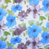 Loneta Estampada Flor Grande Azul - Ribes y Casals