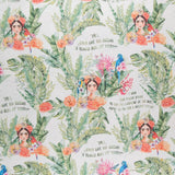 Loneta Estampada Frida Kahlo Frases - Ribes y Casals