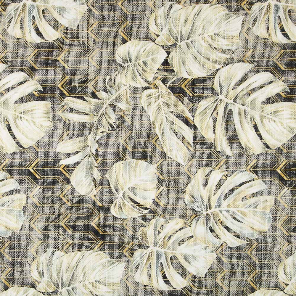 Green Print Canvas Sparkling Fabric - Ribes y Casals