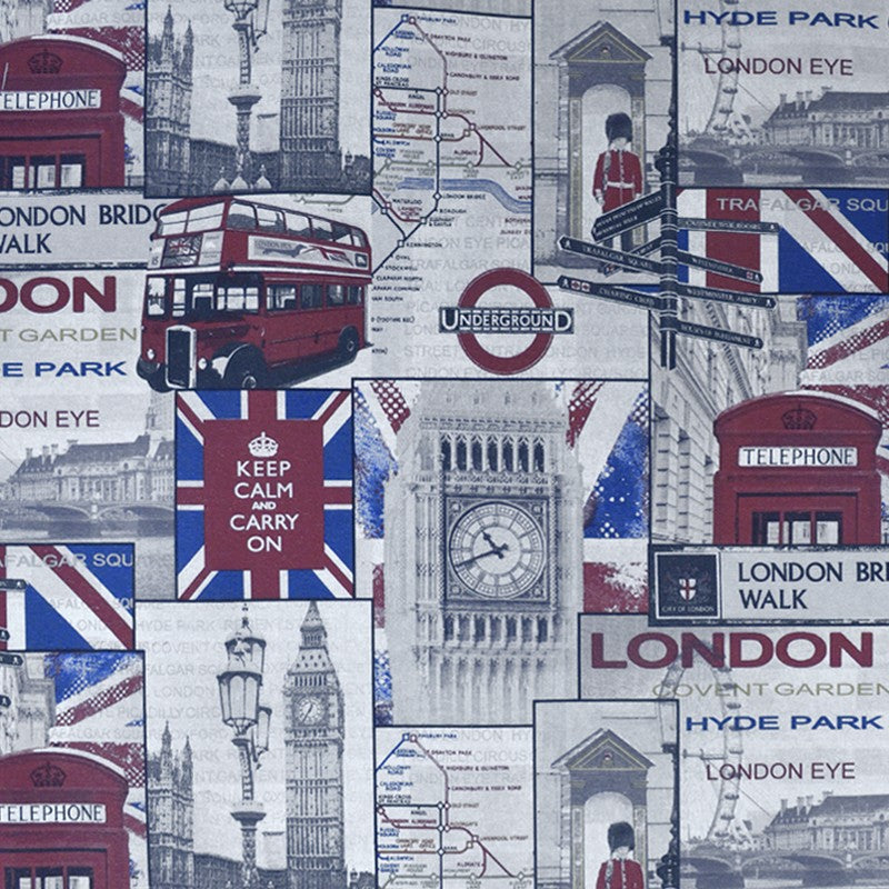 Printed Fabric London Beige - Ribes y Casals