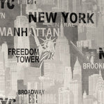 Printed Fabric New York City Beige - Ribes y Casals