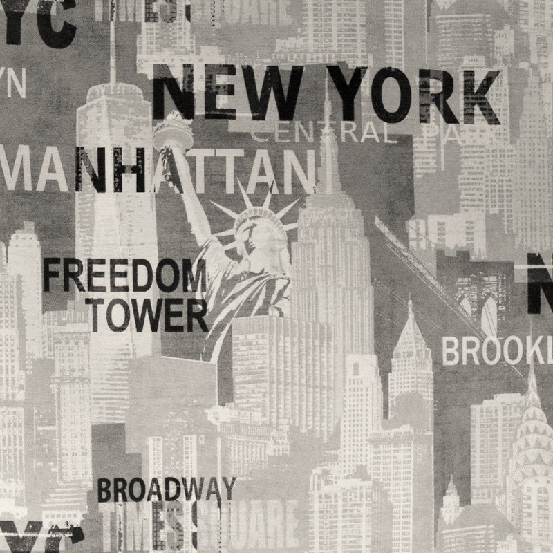 Printed Fabric New York City Beige - Ribes y Casals