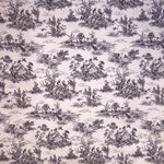 Printed Canvas Toile de Jouy Black - Ribes y Casals