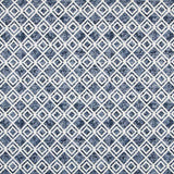 Geometric Blue Jacquard Canvas - Ribes y Casals