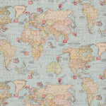 Cloth World Map Blue - Ribes y Casals