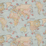Cloth World Map Blue - Ribes y Casals