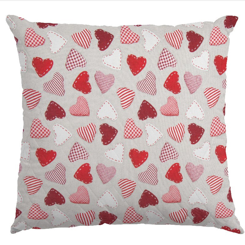 Christmas Cloth Hearts Red - Ribes y Casals