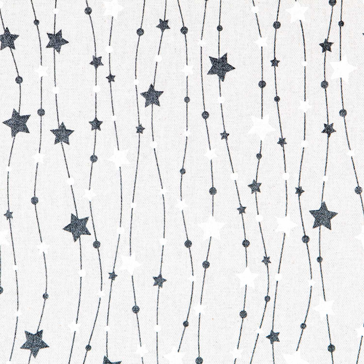 Christmas Canvas Stars Black Silver - Ribes y Casals