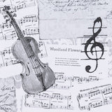Cloth Music Notes White - Ribes y Casals