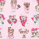 Pink Printed Cloth Doggy - Ribes y Casals