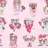 Pink Printed Cloth Doggy - Ribes y Casals