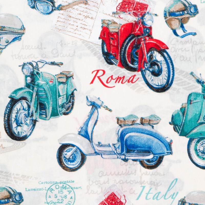 Fabric Rome Vespa - Ribes y Casals