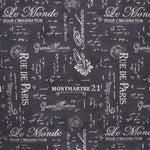 Canvas Rue de Paris Dark Grey - Ribes y Casals