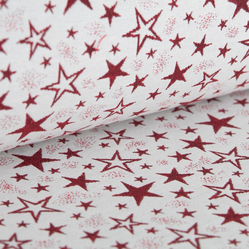 Upholstery Cloth Stars Red - Ribes y Casals