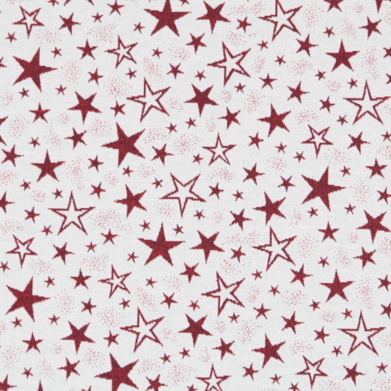 Upholstery Cloth Stars Red - Ribes y Casals