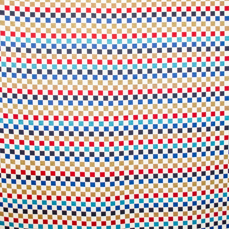 Woven Cloth Checked Ecru - Ribes y Casals