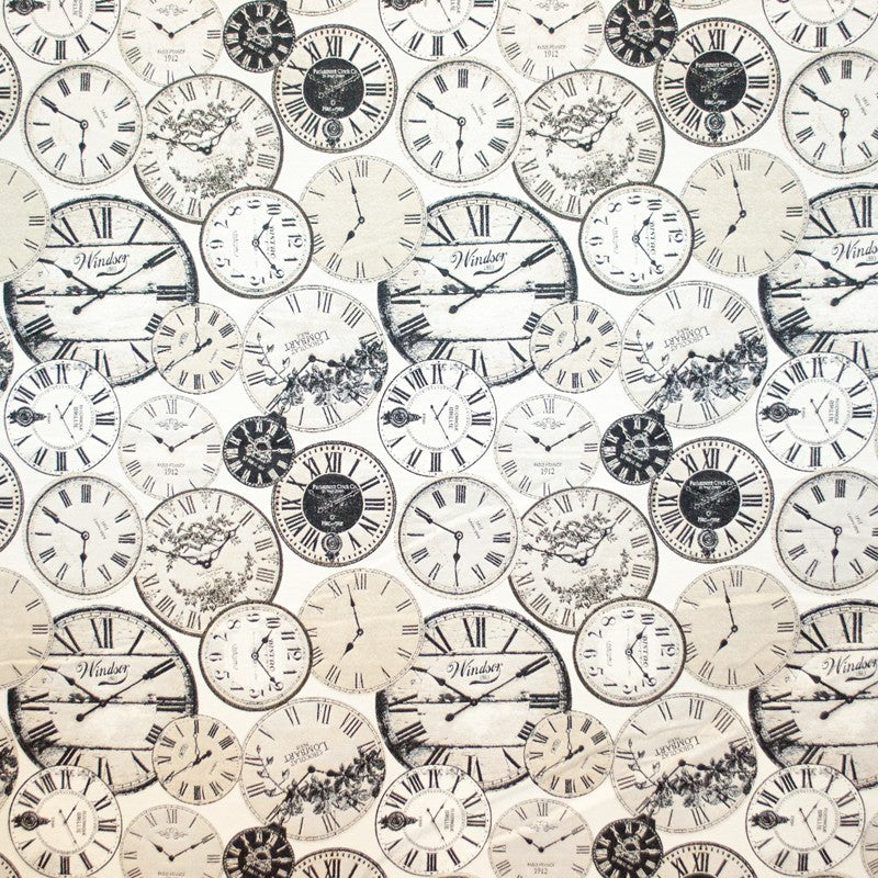 Woven Cloth Clock Ecru - Ribes y Casals