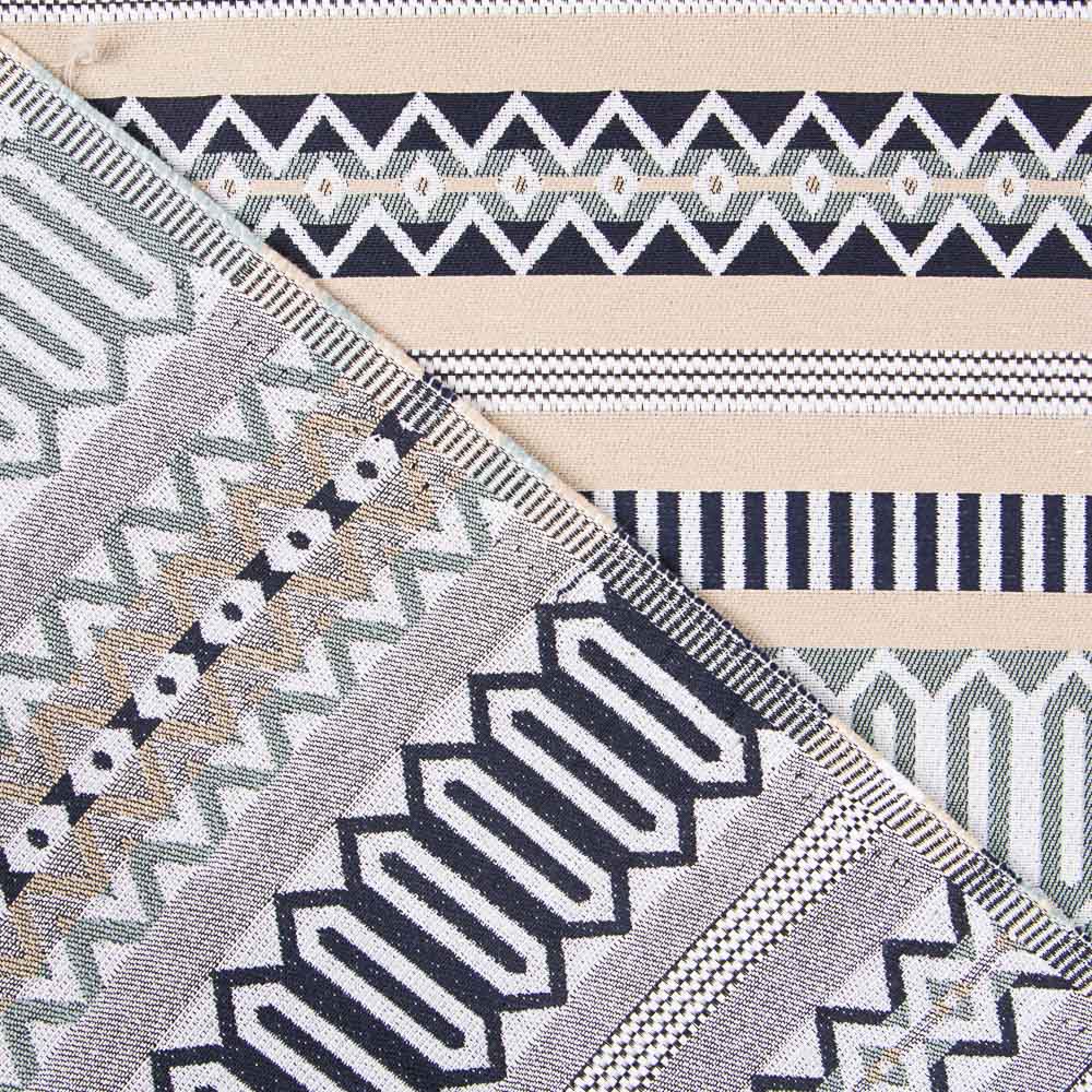 Tapicería Jacquard Bayadera Azul - Ribes y Casals