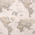 Vintage Map Print Canvas - Ribes y Casals