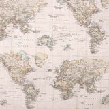 Vintage Map Print Canvas - Ribes y Casals