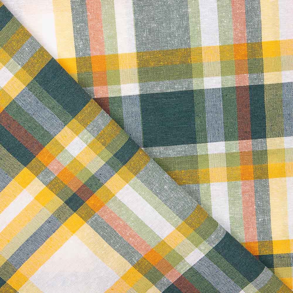 Canvas Checked Window Yellow – Blue - Ribes y Casals