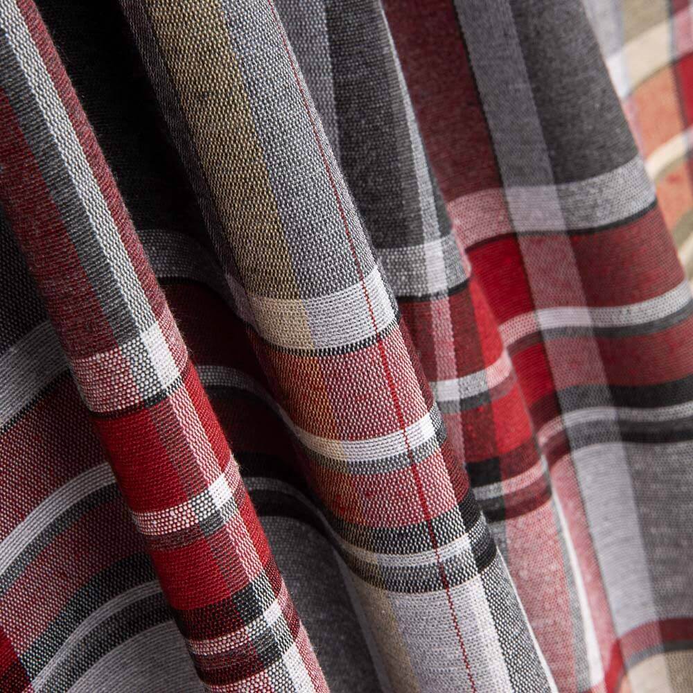 Canvas Checked Window Gray – Grana - Ribes y Casals