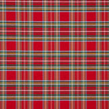 Red Noel Window Checked Canvas - Ribes y Casals