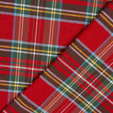 Red Noel Window Checked Canvas - Ribes y Casals